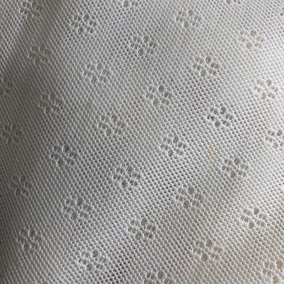 AMERICAN APPAREL Sheer Lace Boxy Tee in Cream - Picture 6 of 6